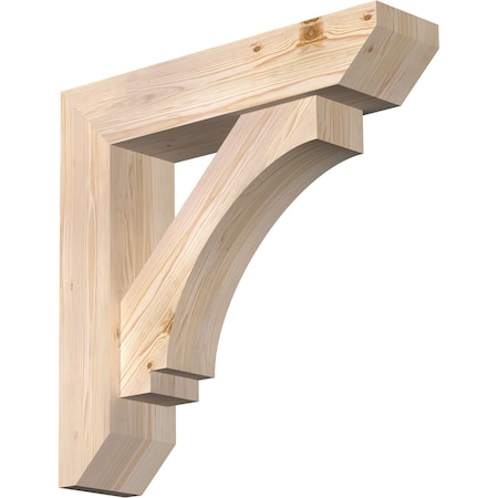 Ekena Millwork Imperial Slat Smooth Bracket w/ Offset Brace, Douglas Fir, 7 1/2"W x 32"D x 32"H BKT0806X32X32IMP06SDF